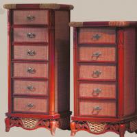 Large picture Indoor rattan drawer cabinet