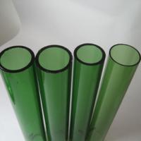 Large picture green glass tube