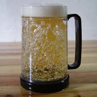 Large picture frosty beer mug