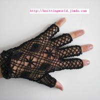 Large picture cotton knitted gloves