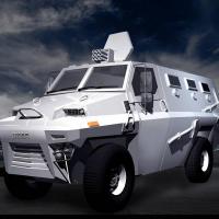 Large picture armored car
