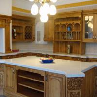 Large picture solidwood kitchen cabinet,  maple kitchen cabinet