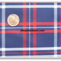 Large picture polyester plaid fabric