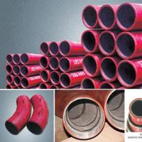 Large picture Abrasion resistant ceramic lined pipe and elbow