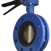 Large picture Flange Rubber Butterfly Valve