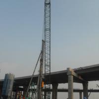 Large picture used KOBELCO crawler crane 5045 dragline crane