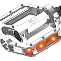 Large picture SM-299-Silver No battery Flash LED  Pedal