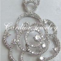 Large picture Cardior Jewelry - 18k white gold diamond pendant