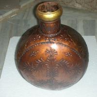 Large picture Iron painted vase