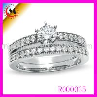 Large picture Diamond Wedding Ring in 14K White Gold