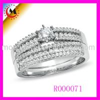 Large picture Wedding Ring in 14K White Gold R000071