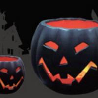 Large picture led Halloween candle