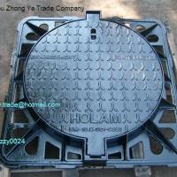 Large picture manhole cover with frame
