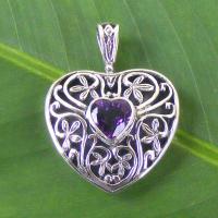 Large picture Sterling Silver Pendant - OneHeart..
