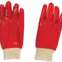 Large picture Red safety pvc work glove