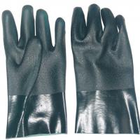 Large picture green gauntlet pvc work glove