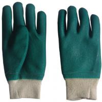 Large picture green knit wrist pvc work glove