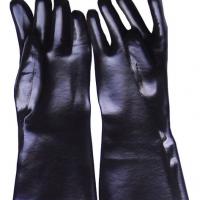 Large picture black smooch finsh pvc work glove
