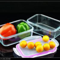 Large picture glass storage container for food