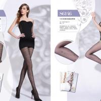 Large picture jacquard stockings