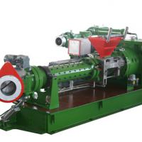 Large picture pin-barrel cold feed rubber machine