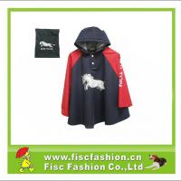 Large picture funny printed poncho for kids outdoor