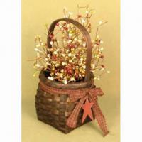 Large picture floral basket