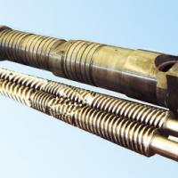 Large picture extrusion parallel twin screw barrel
