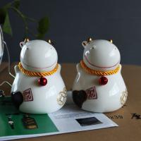 Large picture cute ceramic cow money bank