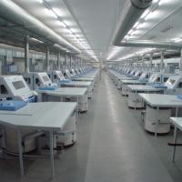 Large picture ring spinning production line in textile machinery