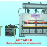 Large picture short cycle lamination hot press