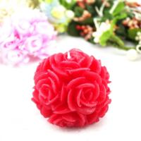 Large picture Wedding Red Rose Ball Craft Candle (RC-448)