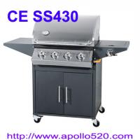 Large picture 4 Burner Stainless Barbecue with side burner