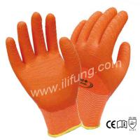 Large picture 13G Polyester Glove withLatex Waved Crinkle