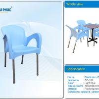 Large picture Plastic arm chair, suitable for cafeteria, garden