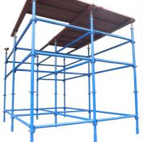 Large picture African type scaffolding system for concrete slab