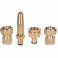 Large picture 4pcs of Brass Watering Hose Connector Set