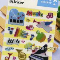 Large picture Lovely Instrument Epoxy Sticker