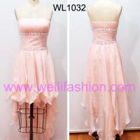 Large picture Short Pleated Beading Chiffon Prom Dresses