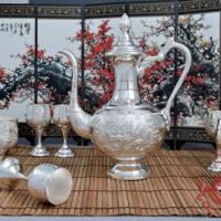 Large picture Silver Wine Sets for Auspiciousness