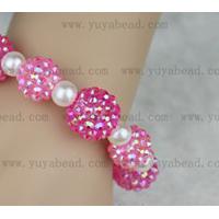 Large picture Fashion resin rhinestone jewelry bead bracelet