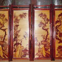 Large picture vietnam best price bamboo painting