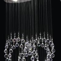 Large picture HEART SHAPE CRYSTAL PENDANT LAMP