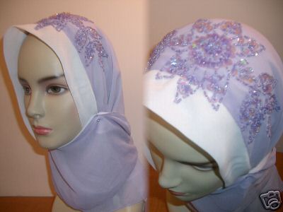 Hong Kong Chiffon Beaded 2 Layer Hijab