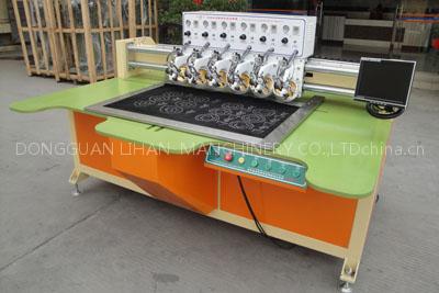 6 head hot fix machine