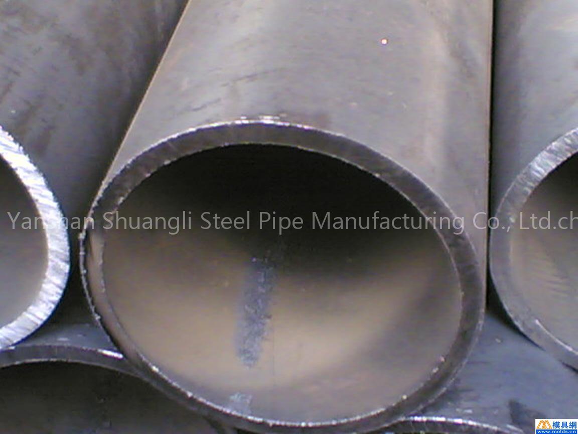 Longitudinally welded pipe