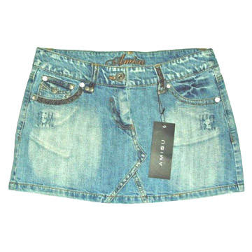 Jean Skirt Rinsing