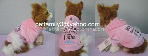 Pink juicy pet hoodies, short sleeve, other color available too