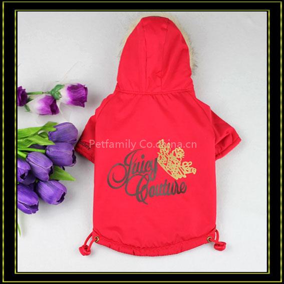 Juicy couture dog clothes, pet winter coats