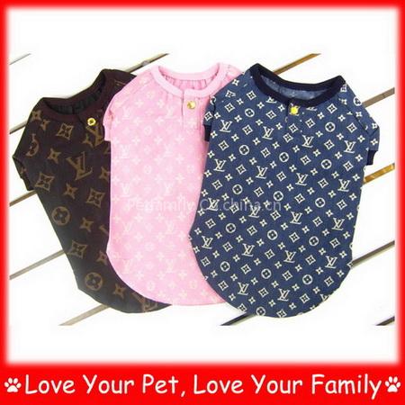 LV dog apparel whoesale, LV pet clothing